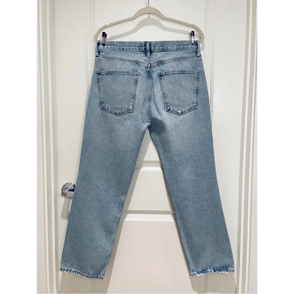 AGOLDE Ripley Cotton High-Rise Straight Jeans in Riptide - Picture 5 of 9